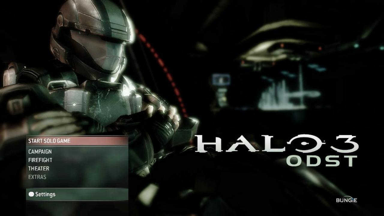 Halo 3 title screen for Xbox 360